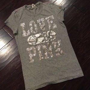 Victoria Secret Pink glitter shirt